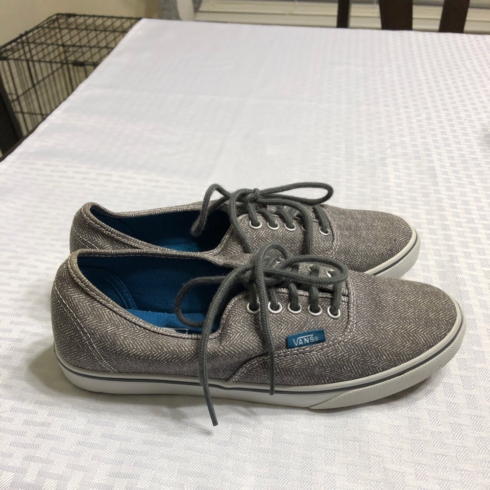 VANS gray herringbone style - Womens 6.5